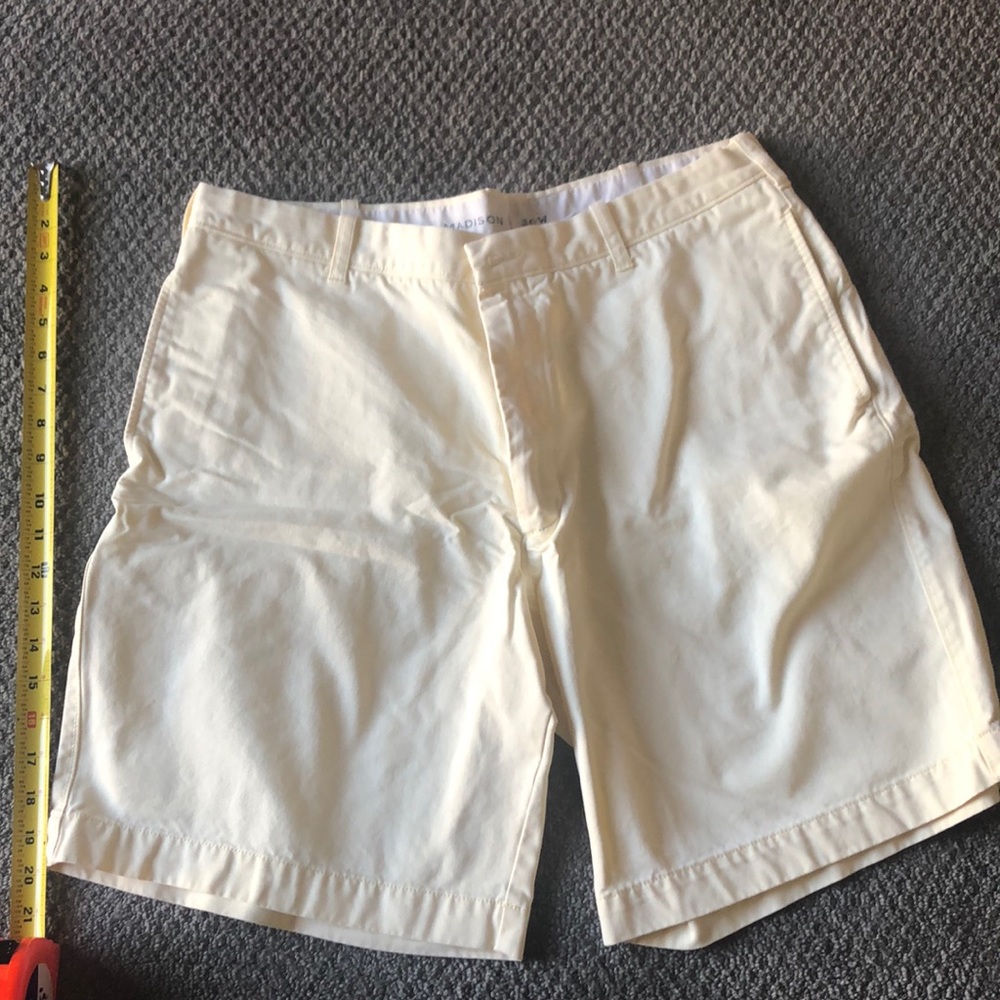 Pale yellow shorts